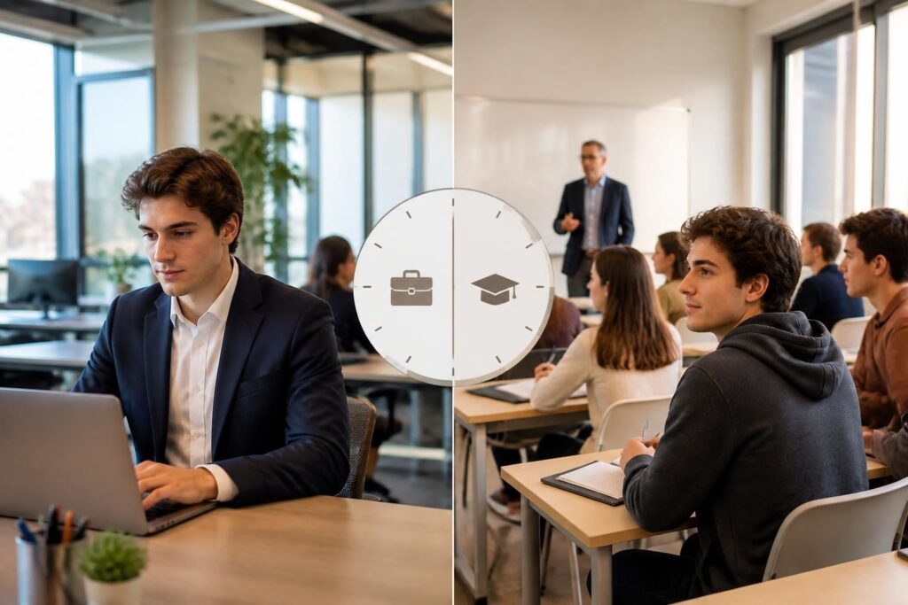 découvrez les avantages, les limites et le rythme de l'alternance en école de management pour mieux choisir votre parcours professionnel.