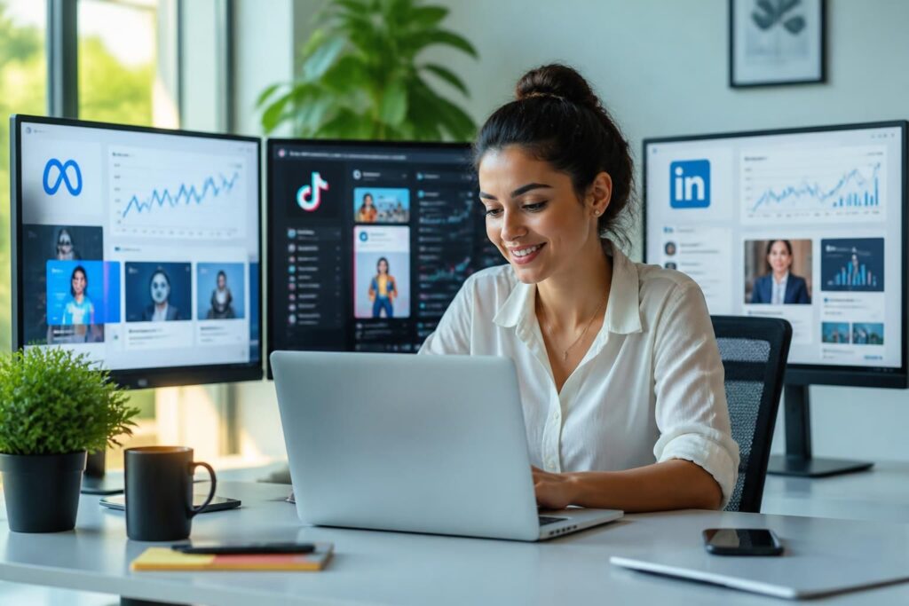 Publicité sur les réseaux sociaux : Meta, TikTok et LinkedIn Ads